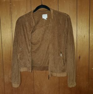 Faux suede jacket